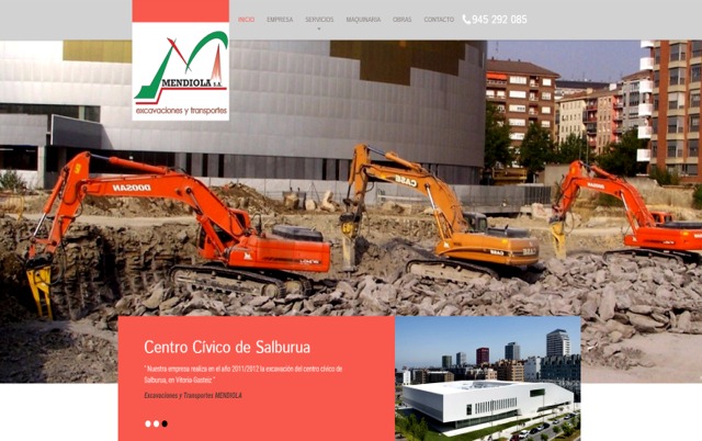Excavaciones MENDIOLA|PÁGINAS WEB VITORIA